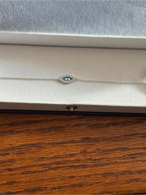 925 Sterling Silver Blue Evil Eye Bracelet